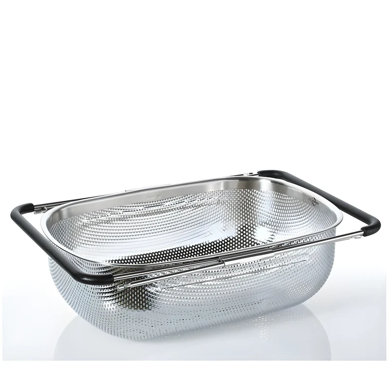 Kuchenprofi Scolapasta rettangolare "Deluxe", con manici allungabili fino a cm 58 dimensione cm 34x24,5x11,5