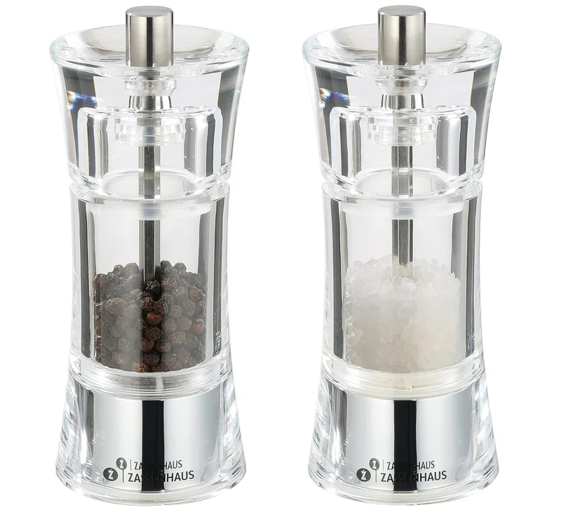 Zassenhaus Set composto da macina pepe e macina sale Aachen da 14 cm.