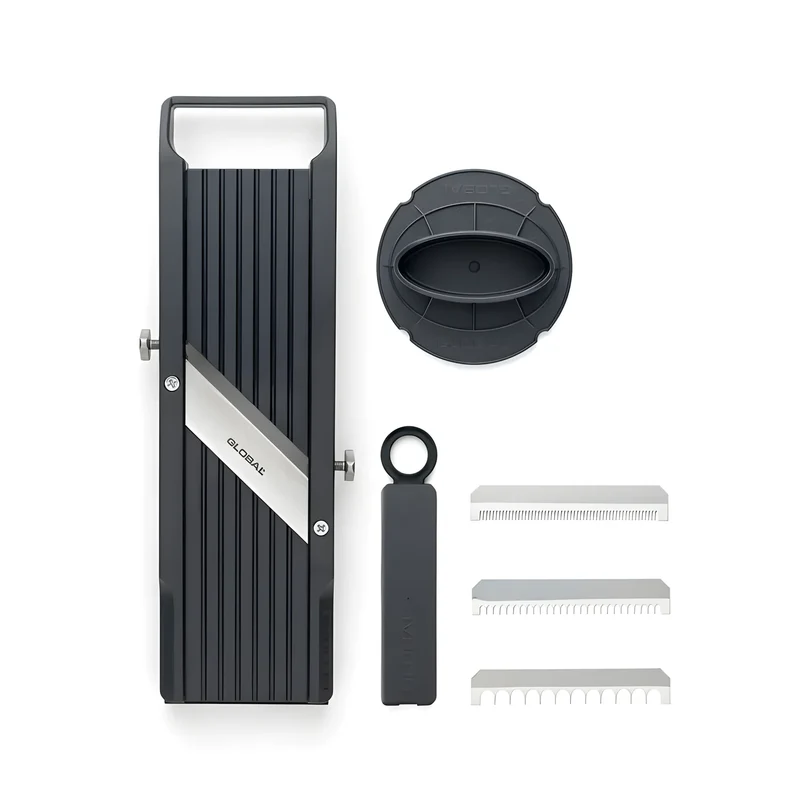 Global Mandolina/Affettaverdure by Benriner con 3 lame intercambiabili e custodia per lame mm 64/cm 32,5 GSL-64/BC