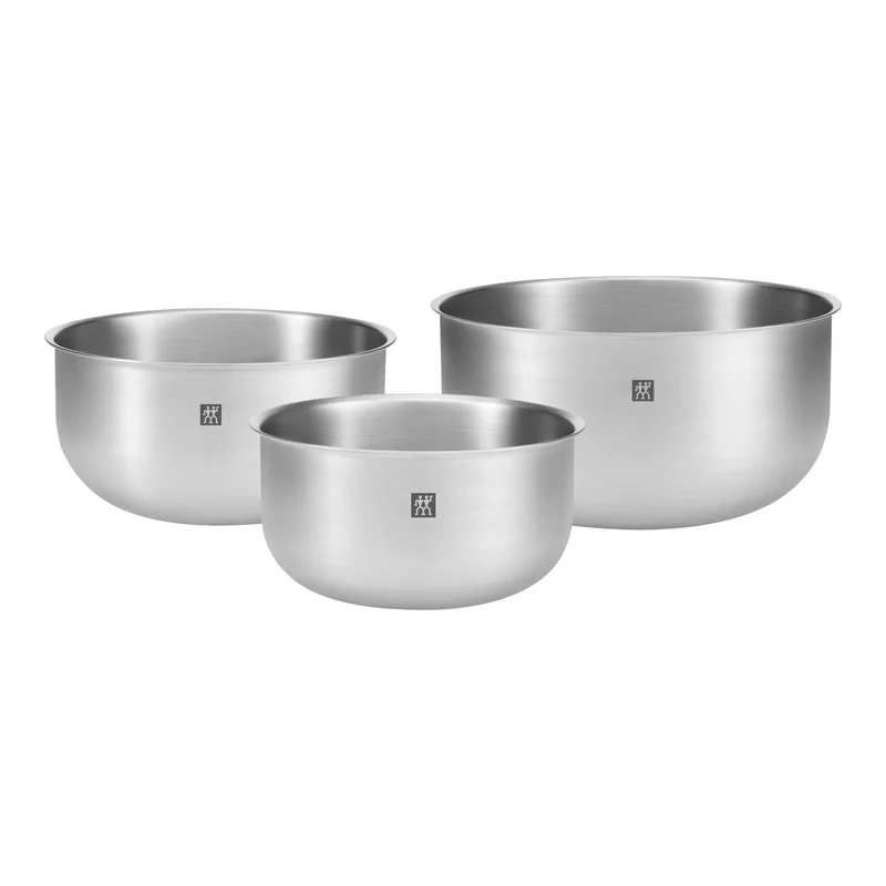 Zwilling Prep Set 3 Ciotole in Acciaio Inox – Ø 17, 21, 25 cm, Design Matteo Thun e Antonio Rodriguez