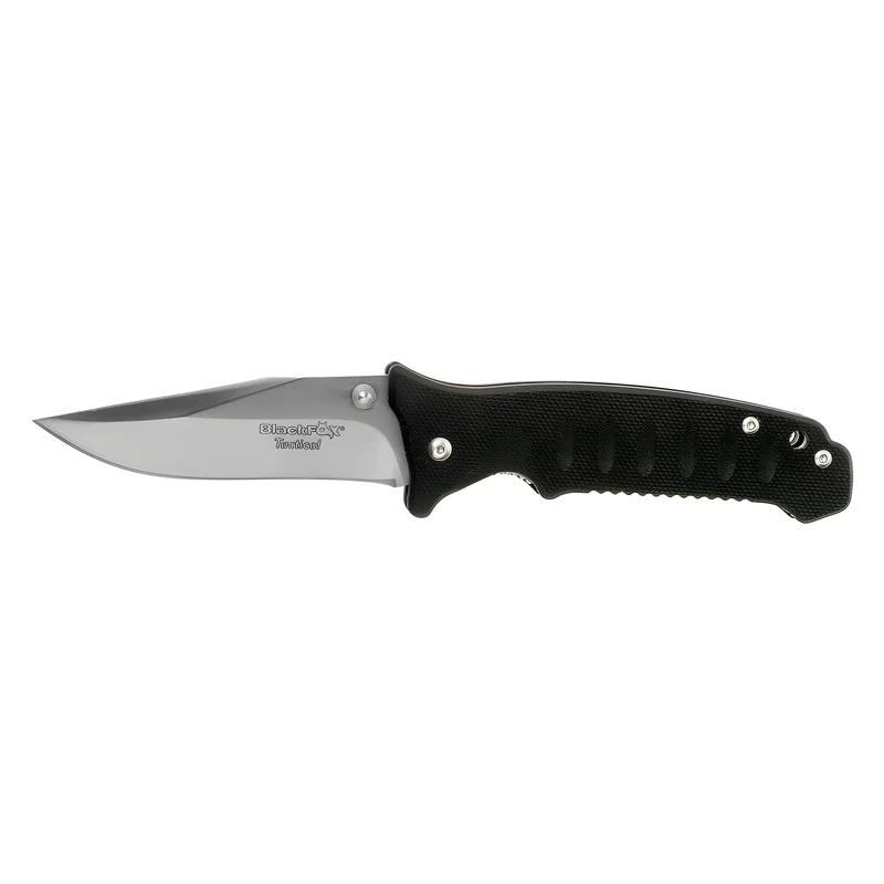 Black Fox BF-114 Coltello Serramanico 7,5 cm – Acciaio 440, Manico G10 Nero