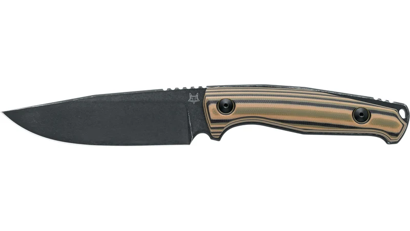 Fox Coltello TUR Lama Fissa Nera in Acciaio Inox N690Co impugnatura G10 tricolor hundle FX-529TR
