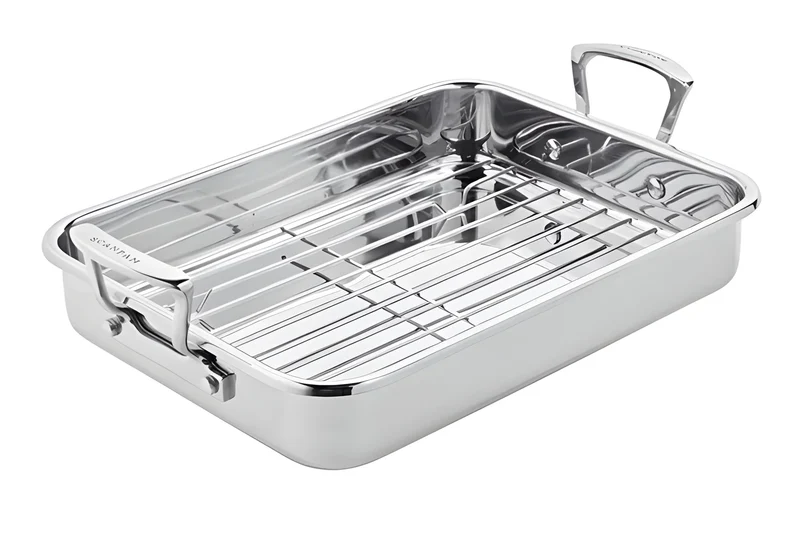 Scanpan teglia Arrostiera inox con griglia "Impact" induzione cm 42x26