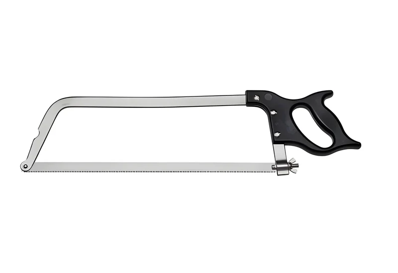 Segaossa a mano professionale da macellaio INOX 40cm tirante a vite