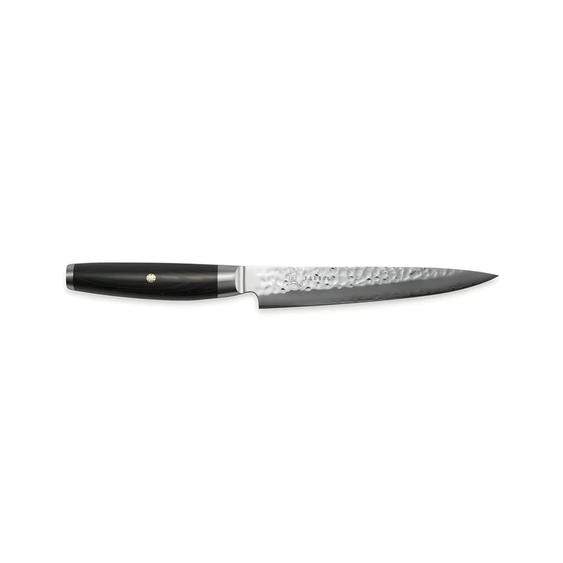 Yaxell KETU Coltello per Filettare Lama 18 cm – Acciaio SG2 63 HRC, Finitura Martellata