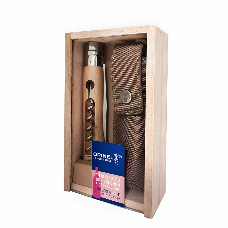 Opinel coltello Bivacco Astuccio Cavatappi Apribottiglie N. 10