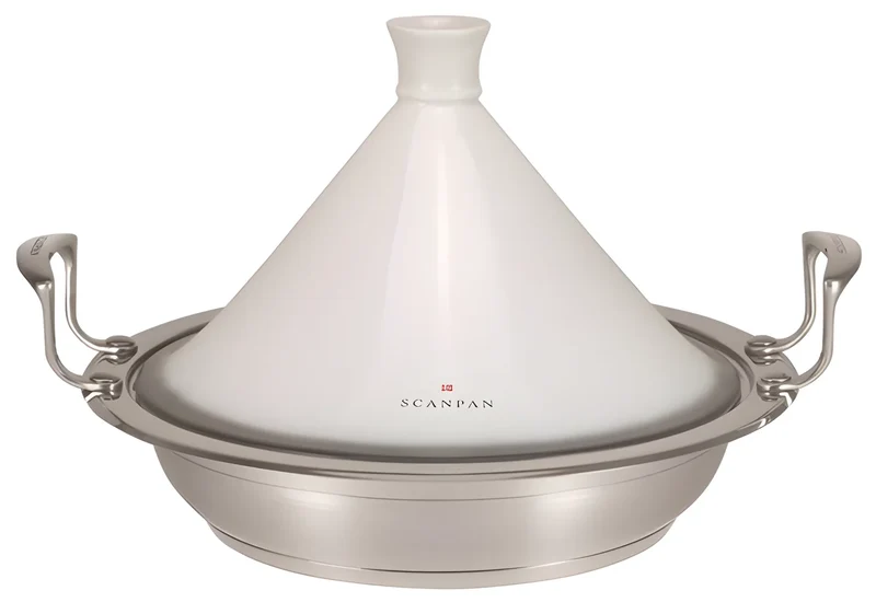 Scanpan Tajine "IMPACT" adatta ad induzione con coperchio in ceramica a cono cm Ø28 - 1320326