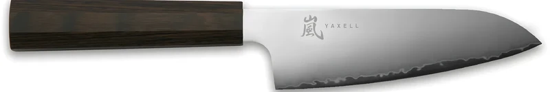 Yaxell HANA Coltello Santoku Lama 12,5 cm – Acciaio MOVAX, Manico Pakka Ottagonale