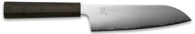 Yaxell HANA Coltello Santoku Lama 16,5 cm – Acciaio MOVAX, Manico Pakka Ottagonale