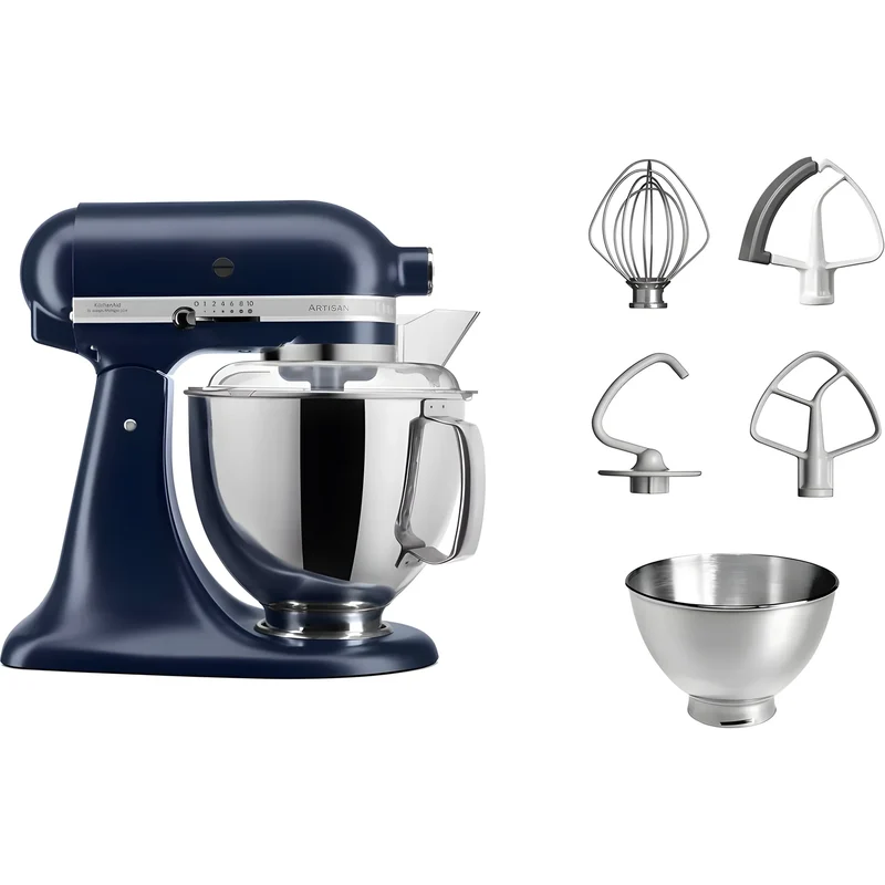 KitchenAid Planetaria Artisan con testa reclinabile 4,8L Blu Inchiostro + Accessori