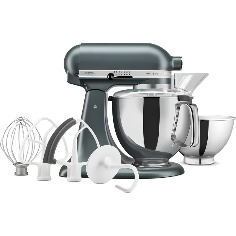 KitchenAid Planetaria Artisan con testa reclinabile 4,8L Ginepro + Accessori