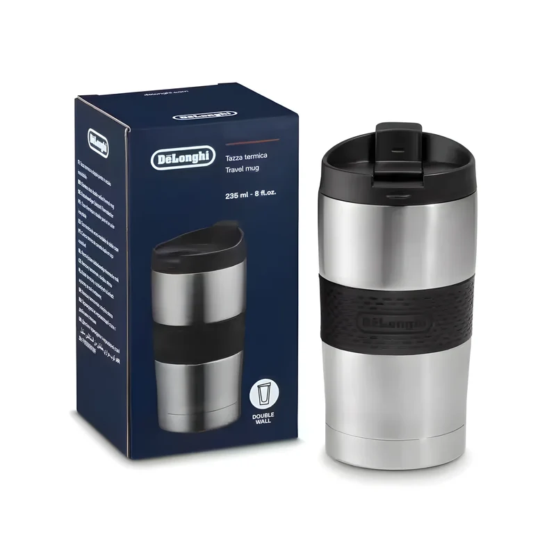 De Longhi Tazza termica a doppia parete in acciaio 235 ml DLSC074