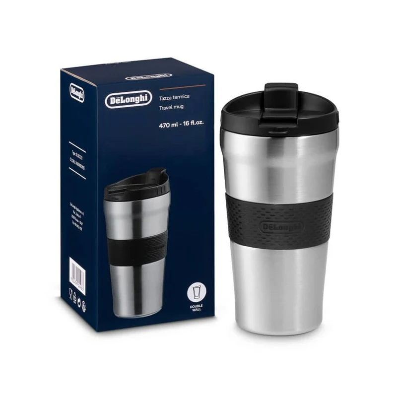 De Longhi Tazza termica a doppia parete in acciaio 470ml DLSC073