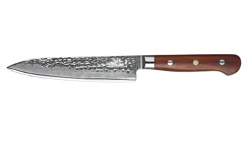 Shimura PRO coltello Utility damascato martellato 67 strati 6"/15 cm