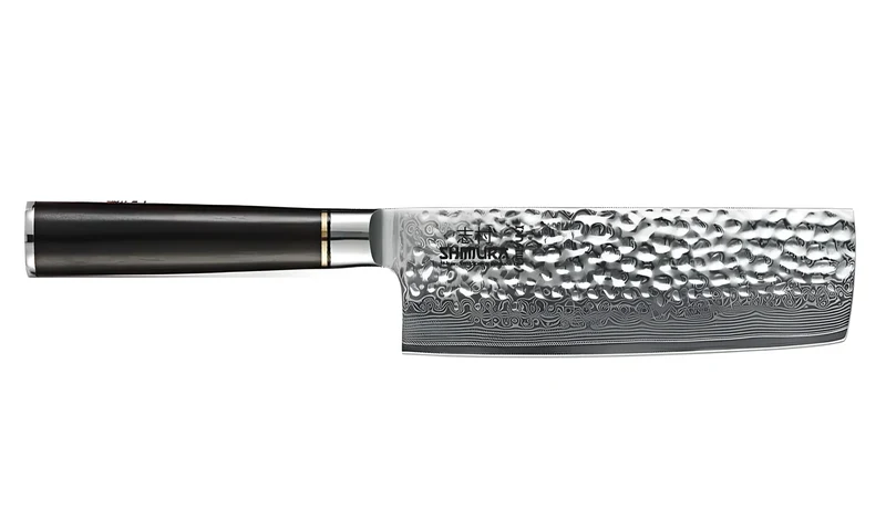 Shimura MIYUKI Nakiri adatto per la lavorazione dei vegetali damascato martellato 6,8"/17,3 67 strati cm