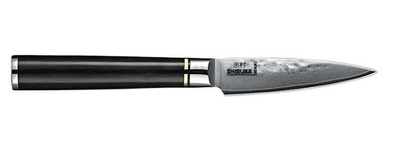 Shimura MIYUKI coltello spelucchino damascato martellato 67 strati 3,5"/9 cm