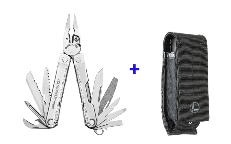 Leatherman pinza multiuso Rebar 17 utensili con fodero in nylon LTG831557
