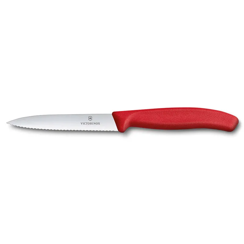 Victorinox spelucchino classic ondulato rosso 10 cm V-6.77 31