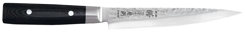 Yaxell ZEN Coltello per Sfilettare Lama 18 cm – Acciaio VG10 61 HRC, 37 Strati Damasco Martellato