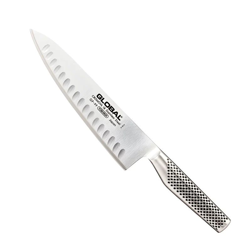 Global Coltello da cuoco con lama alveolata GF-99 cm 20,5/33,5