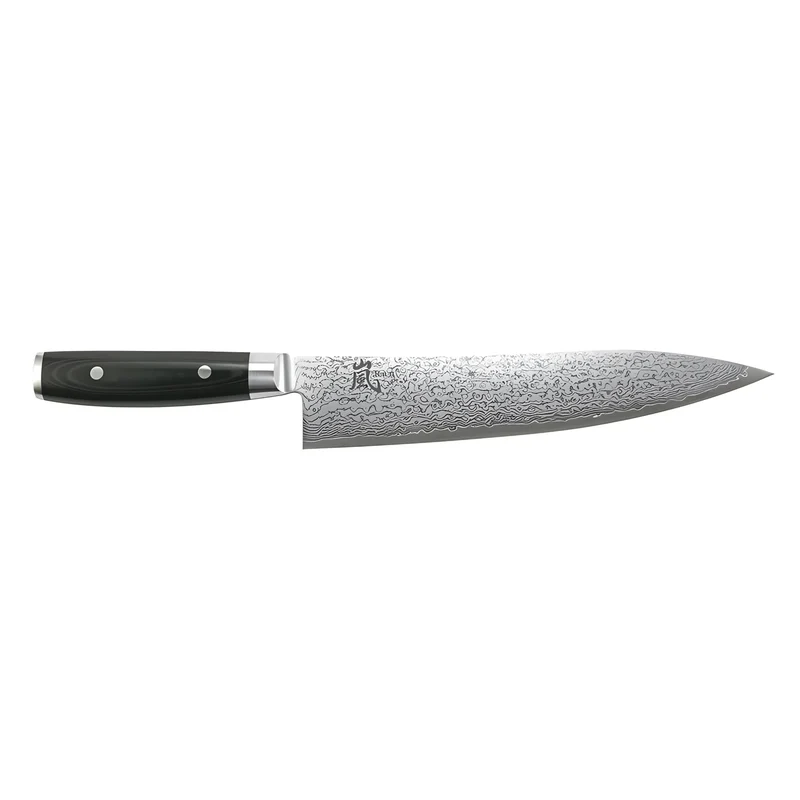 Yaxell RAN Coltello da Cuoco Lama 24 cm – Acciaio VG10 61 HRC, 69 Strati Damasco