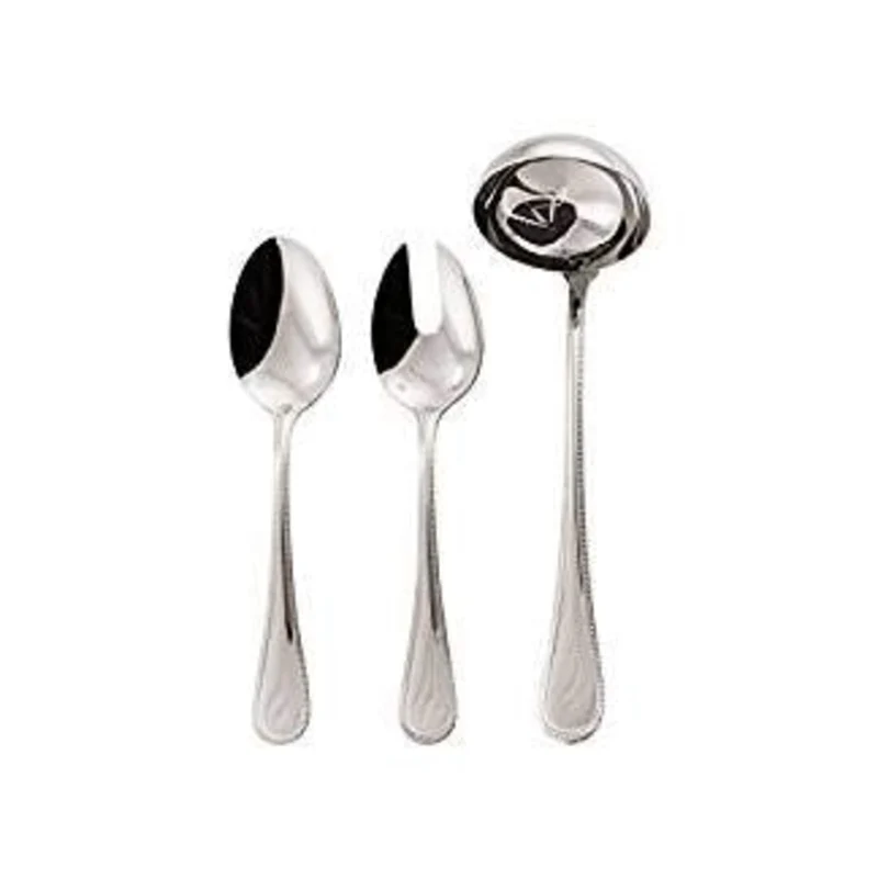 Sambonet Confezione Servire Perles Inox 3 Pezzi