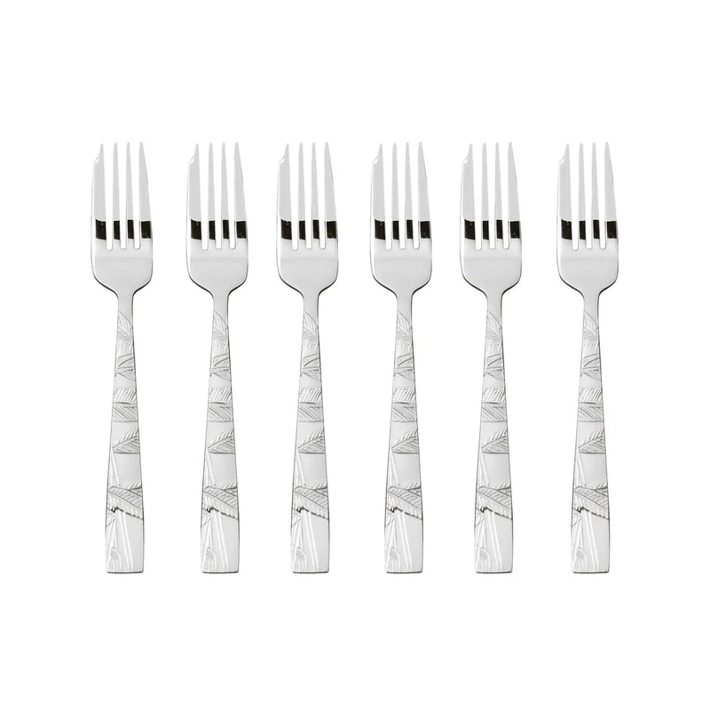 Jungle Set 6 forchettine dolce in acciaio inox