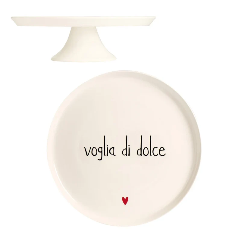 Alzata per dolci e torte in gres "Voglia di dolce"