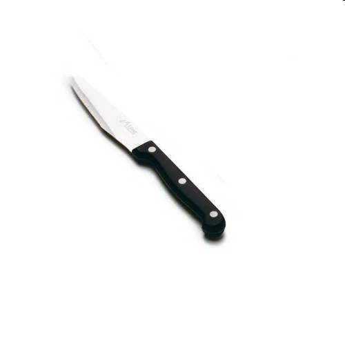 Coltello pizza basic c/rivetti punta larga cm.10