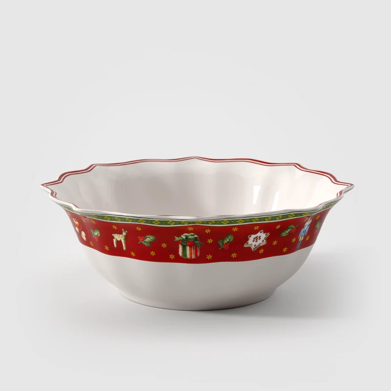 Toy's Delight Ciotola rossa, 2,8 l, Premium Porcelain
