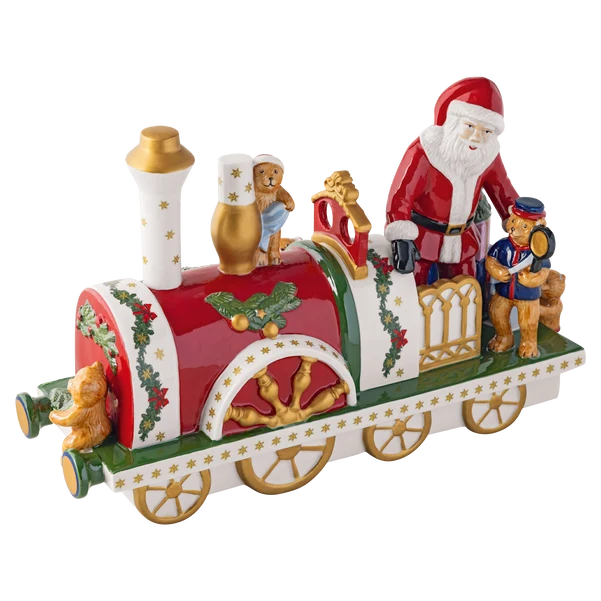 Christmas Toy's Statuetta Natale multicolore, 31,3 x 12 x 19,3 cm, porcellana