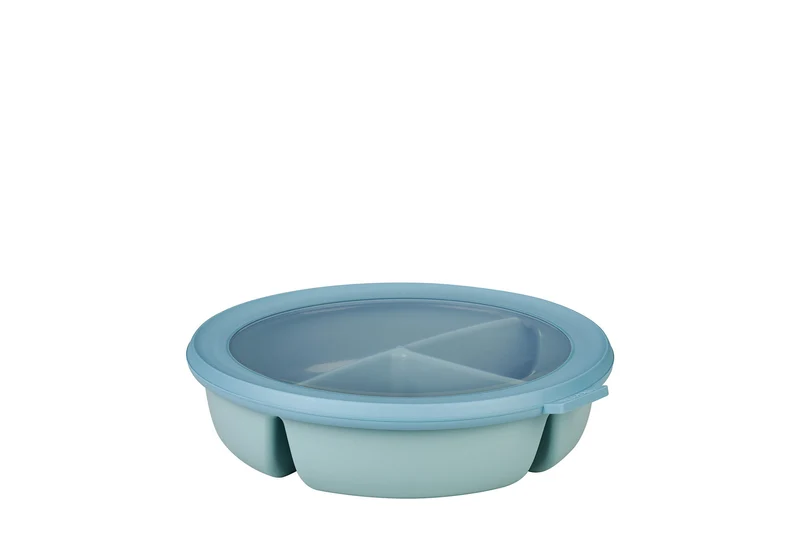 Mepal Bento Bowl "Cirqula" con 3 scomparti (ml 250 + 250 + 500) contenitore per pasto ermetico