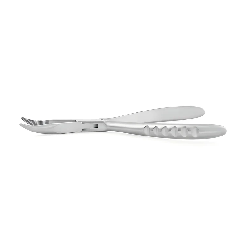 Triangle Pinza curva sicura nella presa per lische in acciaio inox cm 17