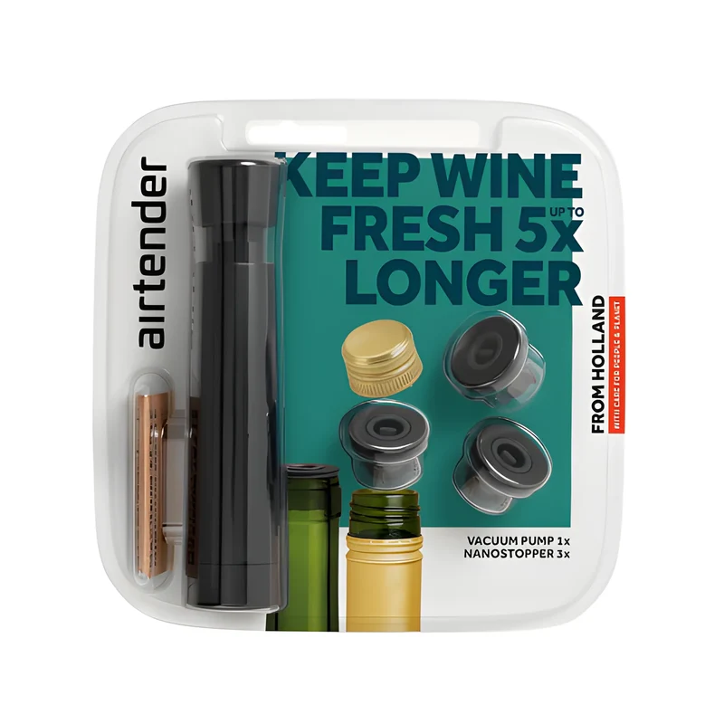 Airtender set per sottovuoto bottiglie "Wine Vacuum Pack"