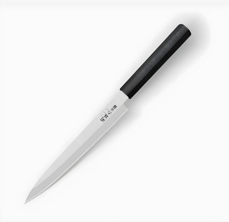 Kai Seki Magoroku Kinju& Hekiju Yanagiba lama 21 cm AK-5077 adatto per mancini