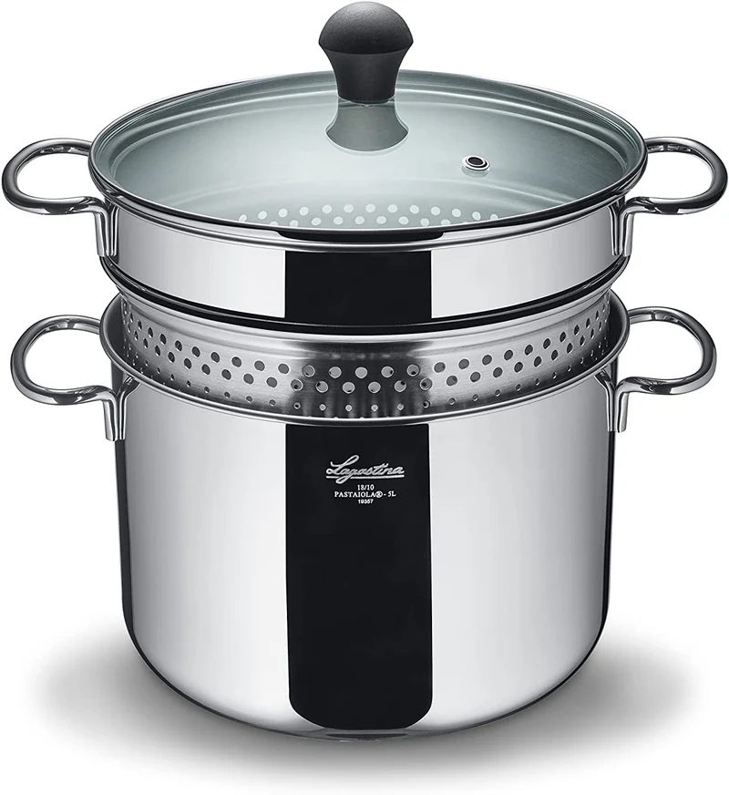 Lagostina pastaiola diametro 22 cm Lt 5 inox 18/10 no induzione
