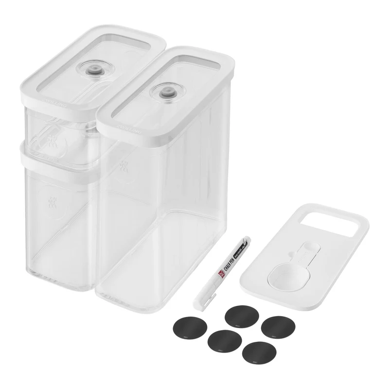 Zwilling Fresh & Save CUBE Set S – 6 Pezzi, Trasparente-Bianco, Art. 1026082