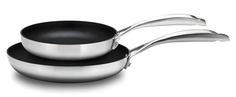 Scanpan Set 2 padelle "CS+" adatte al piano induzione senza coperchio cm Ø20/cmØ26