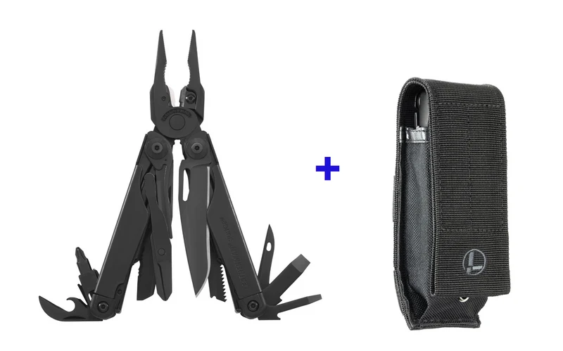 Leatherman pinza multiuso Surge 21 Black utensili con fodero in nylon LTG831333
