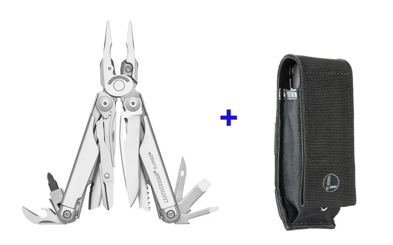 Leatherman pinza multiuso Surge 21 utensili con fodero in nylon LTG830165