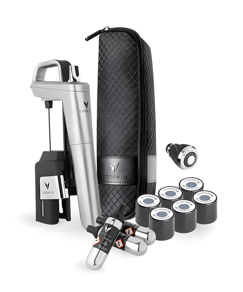 Sistema Mescita "Coravin" Timeless Six+ 13 pezzi Silver
