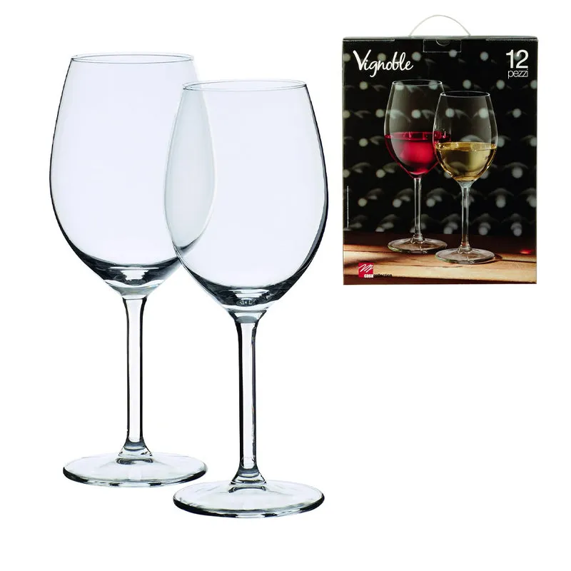 Set Calici Vignoble 12 Pezzi 400 Ml + 330 Ml