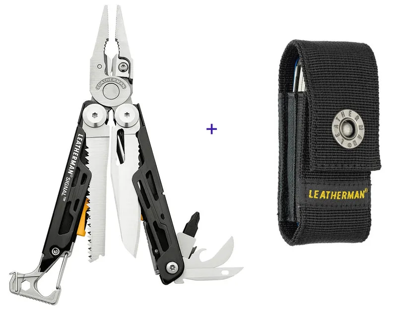 Leatherman pinza multiuso Signal con accesori e fodero LTG832265