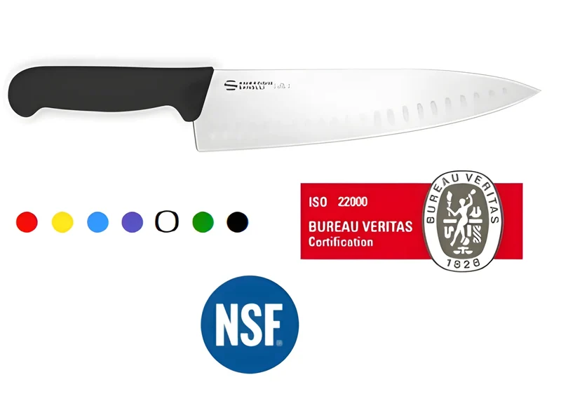 Sanelli Ambrogio coltello professionale Trinciante da cuoco alveolato Supra 24 cm