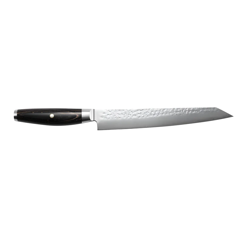 Yaxell KETU Coltello Sushi Sashimi Lama 23 cm – Acciaio SG2 63 HRC, Finitura Martellata