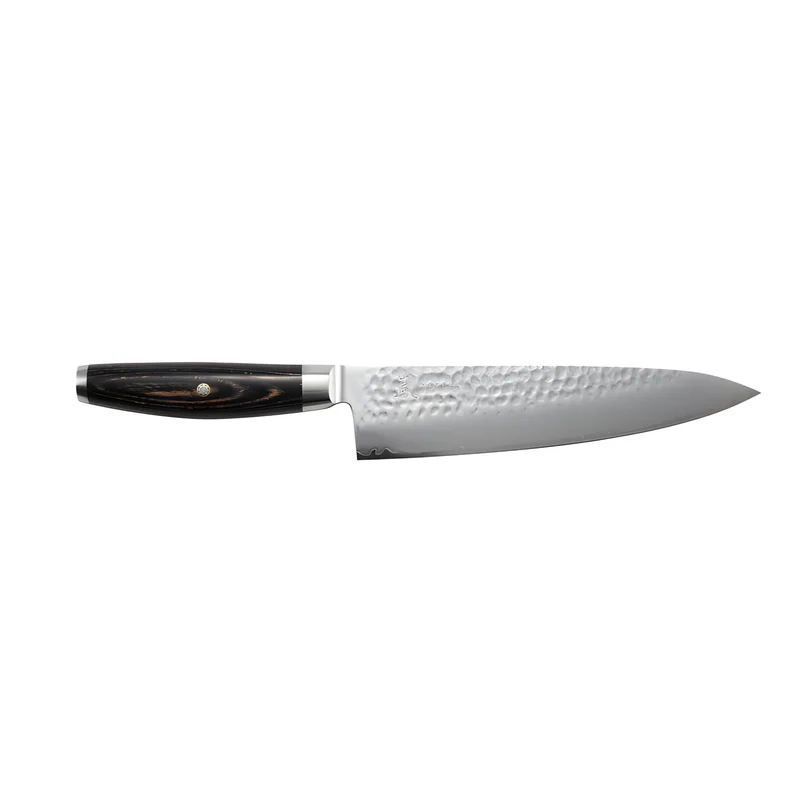 Yaxell KETU Coltello da Cuoco Lama 20 cm – Acciaio SG2 63 HRC, Finitura Martellata