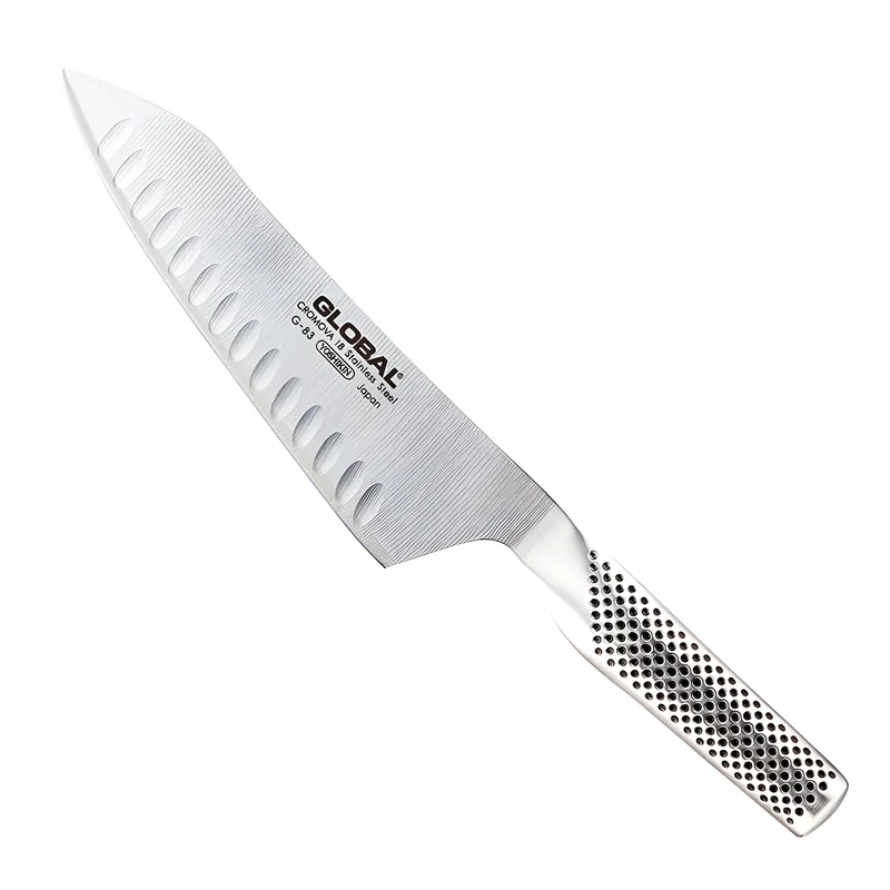 Coltello cucina Chef's orientale alveolato cm.18 Global G-83
