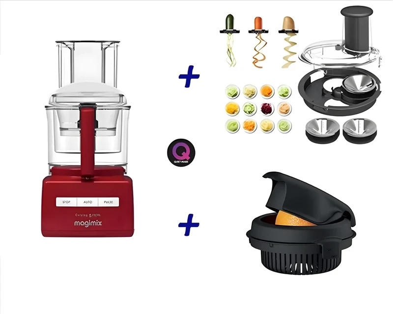 Magimix Robot Multifunzione x cucina 5200XL PREMIUM Red con Spiral Expert85504 EA + Spremiagrumi