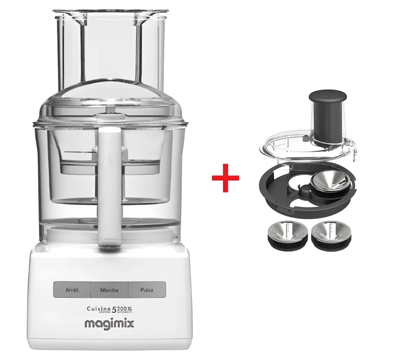 MAGIMIX Robot multifunzione da cucina 5200XL bianco 18590 EA più accessorio Spiral Exepert