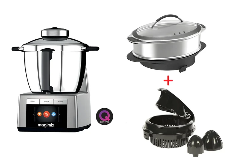 Magimix Cook Expert 1700 W Silver + vaporiera XXL 5,5L. + spremiagrumi